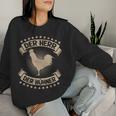 The Lord Of The Chickens Poultry Farmers Chicken S Sweatshirt Frauen Geschenke für Sie