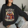 Lustiger Harry Otter Coffee Drinking Sweatshirt Frauen Geschenke für Sie