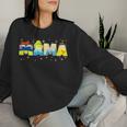 Mama Mom And Dad Birthday Princess Girl Family Matching Women Sweatshirt Gifts for Her