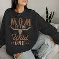 Mom Of The Wild One Cowboy Western Rodeo Party Matching Women Sweatshirt Gifts for Her Mom Of The Wild One Cowboy Western Rodeo Party Matching Women Sweatshirt Gifts for Her