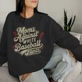 Moms Against White Baseball Pants Baseball Mom Vintage Women Sweatshirt Gifts for Her