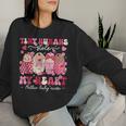 Mother Baby Nurse Tiny Humans Stole My Heart Valentines Day Women Sweatshirt Gifts for Her