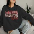 Mother Daughter Squad Matching Mom Groovy Women Sweatshirt Gifts for Her
