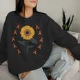 Multiple Sclerosis Awareness Sunflower Ms Warrior Support Sudadera Mujer Regalos para ella