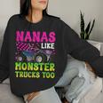 Nanas Like Monster Trucks Monster Truck Nana Grandma Women Sweatshirt Gifts for Her Nanas Like Monster Trucks Monster Truck Nana Grandma Women Sweatshirt Gifts for Her