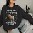 Norwegian Fjord Horse Glitter Horse Riding Fjordi Sweatshirt Frauen Geschenke für Sie