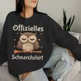 Official Snoring Pyjamas Owl Sleep Sweatshirt Frauen Geschenke für Sie