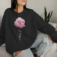 Peony For Women Sweatshirt Frauen Geschenke für Sie