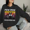 Pew Pew Madafakas Women'sintage Rabbit Crazy Rabbit Sweatshirt Frauen Geschenke für Sie