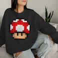 Pixel Retro Gaming Mushroom Sweatshirt Frauen Geschenke für Sie