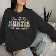 Pronto To Be Auntie Est 2025 Anuncio De Embarazo De Nueva Tía Sudadera Mujer Regalos para ella