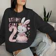 Rabbit Princess Children's Birthday 2 Years Girls Pink Sweatshirt Frauen Geschenke für Sie