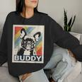 Retro French Bulldog For And Women Sweatshirt Frauen Geschenke für Sie