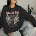 Rock And Roll Guitarraintage Rock Música Sudadera Mujer Regalos para ella