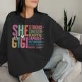 She Is Gigi Christian Mother's Day Present For Grandma Women Women Sweatshirt Gifts for Her