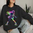 Skating Girl Roller Skater Disco 70 80 Retro Party Sudadera Mujer Regalos para ella