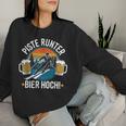 Slope Down Beer High Skier Skiing Winter Holiday Sweatshirt Frauen Geschenke für Sie