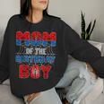 Spider Web Birthday Party Mom Of The Birthday Boy Women Sweatshirt Gifts for Her