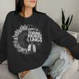 Survivor Of Lung Transplantation Happy 1St Birthday My New Lunge Sweatshirt Frauen Geschenke für Sie