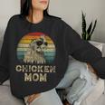 Vintage Chicken Mom Chicken Lovers Mommy Mother's Day Women Sweatshirt Gifts for Her