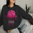 Vintage Pink Basketball Desgin For Girl Women Sweatshirt Gifts for Her