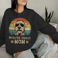Vintage Wheaten Terrier Mom Dog Lovers Mother's Day Women Sweatshirt Gifts for Her