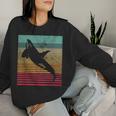 Whale Orca Retro Hombres Es Novedadintage Sudadera Mujer Regalos para ella