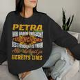 Women's First Name Petra Personalised Name Sweatshirt Frauen Geschenke für Sie