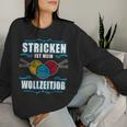 Women's Knitted Is My Woll Zeitjob Knitted Sweatshirt Frauen Geschenke für Sie