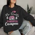 Women's Mir Reichts Ich Geh Camping Caravan Camper With-Neck Sweatshirt Frauen Geschenke für Sie