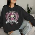 Women's Sarah Name First Name Unicorn Saying Birthday Sweatshirt Frauen Geschenke für Sie