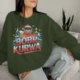 Bòbr Kurwa Bober X Xmas Weihnachtsbier Kurwa Bober Xmas Beer Sweatshirt Frauen Geschenke für Sie