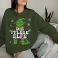 Care Elf Women's Nursing Home Elf Nurse Christmas Sweatshirt Frauen Geschenke für Sie