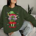 Cat Mom Elf Outfit Christmas Family Christmas Sweatshirt Frauen Geschenke für Sie