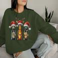 Christmas Beer Bottles With Christmas Hat Beer Sweatshirt Frauen Geschenke für Sie