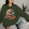 Christmas Hat Owl Sweatshirt Frauen Geschenke für Sie