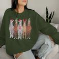 Christmas Horses Winter Pony Riding Sweatshirt Frauen Geschenke für Sie