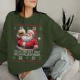 Christmas Santa Beer Scheiße Ist Das Besinnlich Here Sweatshirt Frauen Geschenke für Sie