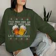 Fass Mein Beer An Und Es Wird Dein Last Christmas Xmas Beer Sweatshirt Frauen Geschenke für Sie