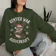 Christmas Owl Reindeer Was Out Sold Out Sweatshirt Frauen Geschenke für Sie