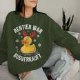 Duck Christmas Saying Reindeer War Ausverkauft Sweatshirt Frauen Geschenke für Sie