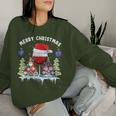 Glass Red Wine Gnome Christmas Sweatshirt Frauen Geschenke für Sie