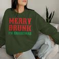 Merry Drunk I'm Christmas Santa Reindeer Graphic Sweatshirt Frauen Geschenke für Sie