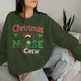 Nurse Christmas Reindeer Christmas Nurse Crew Sweatshirt Frauen Geschenke für Sie