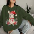 Rabbit Christmas Decoration Children Christmas Rabbit Sweatshirt Frauen Geschenke für Sie