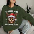 Reindeer Sold Out Christmas Owl Sweatshirt Frauen Geschenke für Sie