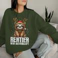 Reindeer War Sold Out Christmas Sloth Christmas Time Sweatshirt Frauen Geschenke für Sie