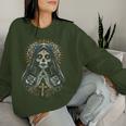 Skull Santa Muerte Christian Sweatshirt Frauen Geschenke für Sie