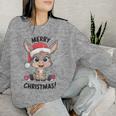 Âne Pull De Noël Animal De Ferme Drôle Merry Christmas Sweat-shirt pour femme Cadeaux pour elle