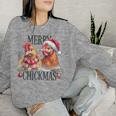 Merry Chickmas Chicken Christmas Jumper Christmas Farmer Sweatshirt Frauen Geschenke für Sie